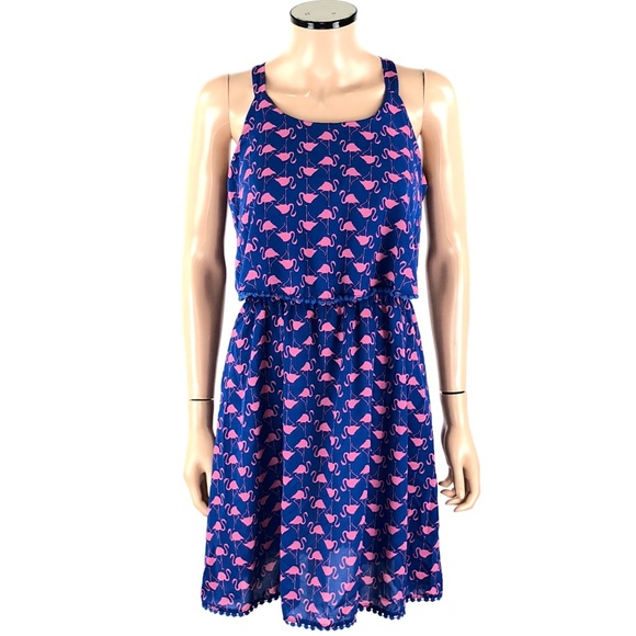 pink flamingo sundress